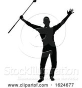 Vector Illustration of Golfer Golf Sports Person Silhouette by AtStockIllustration