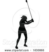 Vector Illustration of Golfer Golf Sports Person Silhouette by AtStockIllustration