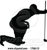 Vector Illustration of Golfer Golf Sports Person Silhouette by AtStockIllustration