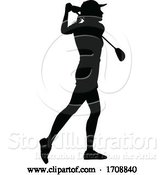 Vector Illustration of Golfer Golf Sports Person Silhouette by AtStockIllustration