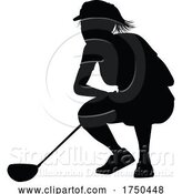 Vector Illustration of Golfer Golf Sports Person Silhouette by AtStockIllustration