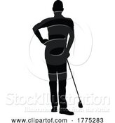 Vector Illustration of Golfer Golf Sports Person Silhouette by AtStockIllustration