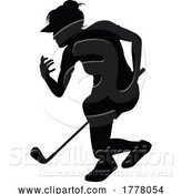 Vector Illustration of Golfer Golf Sports Person Silhouette by AtStockIllustration