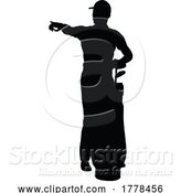 Vector Illustration of Golfer Golf Sports Person Silhouette by AtStockIllustration