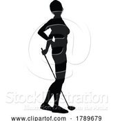 Vector Illustration of Golfer Golf Sports Person Silhouette by AtStockIllustration