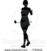 Vector Illustration of Golfer Golf Sports Person Silhouette by AtStockIllustration