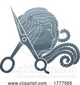 Vector Illustration of Gradient Salon Logo Design by AtStockIllustration