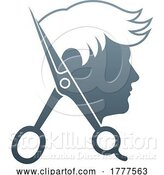 Vector Illustration of Gradient Salon Logo Design by AtStockIllustration