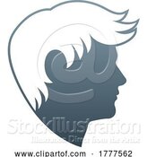 Vector Illustration of Gradient Salon Logo Design by AtStockIllustration