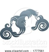 Vector Illustration of Gradient Salon Logo Design by AtStockIllustration