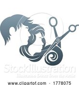 Vector Illustration of Gradient Salon Logo Design by AtStockIllustration