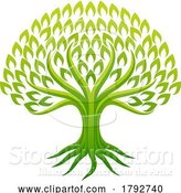 Vector Illustration of Green Tree by AtStockIllustration