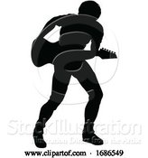 Vector Illustration of Guitarist Musician Silhouette by AtStockIllustration