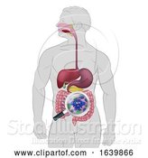 Vector Illustration of Gut Bacteria Digestive Probiotic Flora by AtStockIllustration