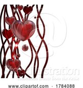 Vector Illustration of Heart Valentine Background by AtStockIllustration