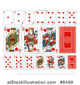 Vector Illustration of Hearts Playing Card Suit by AtStockIllustration