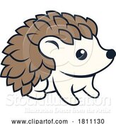 Vector Illustration of Hedgehog Animal Design Icon Mascot Illustration by AtStockIllustration