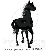 Vector Illustration of Horse Silhouette Animal by AtStockIllustration