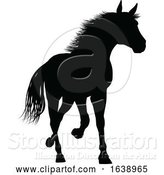 Vector Illustration of Horse Silhouette Animal by AtStockIllustration