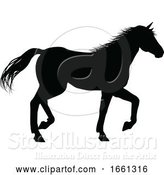 Vector Illustration of Horse Silhouette Animal by AtStockIllustration