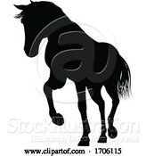 Vector Illustration of Horse Silhouette Animal by AtStockIllustration