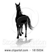 Vector Illustration of Horse Silhouette Animal, on a White Background by AtStockIllustration