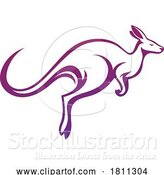 Vector Illustration of Kangaroo Mascot Logo by AtStockIllustration