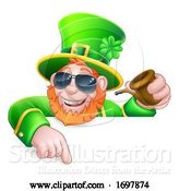 Vector Illustration of Leprechaun St Patricks Day Cool Sunglasses by AtStockIllustration