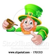 Vector Illustration of Leprechaun St Patricks Day Thumbs up by AtStockIllustration