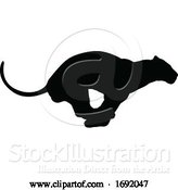 Vector Illustration of Lions Silhouette by AtStockIllustration