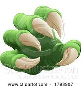 Vector Illustration of Monster Claw Dinosaur Dragon Talon Hand by AtStockIllustration