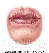 Vector Illustration of Mouth Five Senses Human Body Part Sense Organ Icon by AtStockIllustration