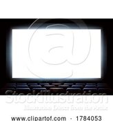 Vector Illustration of Movie Screen Cinema Theater or Theatre Background by AtStockIllustration