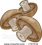 Vector Illustration of Mushroom Vegetable Illustration by AtStockIllustration