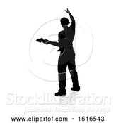 Vector Illustration of Musician Guitarist Silhouette by AtStockIllustration