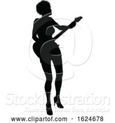 Vector Illustration of Musician Guitarist Silhouette by AtStockIllustration