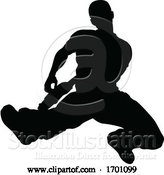 Vector Illustration of Musician Guitarist Silhouette by AtStockIllustration