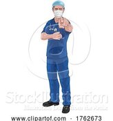 Vector Illustration of Nurse Doctor Pointing Your Country Needs You by AtStockIllustration