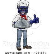 Vector Illustration of Panther Chef Mascot Character by AtStockIllustration