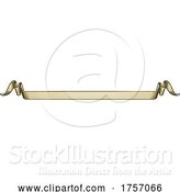 Vector Illustration of Paper Scroll Vintage Woodcut Banner Ribbon Drawing by AtStockIllustration