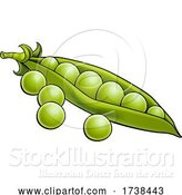 Vector Illustration of Peas Vegetable Illustration by AtStockIllustration