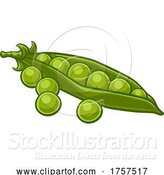 Vector Illustration of Peas Vegetable Illustration by AtStockIllustration