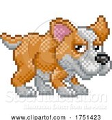 Vector Illustration of Pet Corgi Dog Pixel Art Video Game Animal by AtStockIllustration