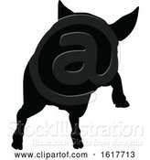 Vector Illustration of Pig Silhouette Farm Animal by AtStockIllustration