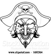 Vector Illustration of Pirate Captain Character Mascot by AtStockIllustration