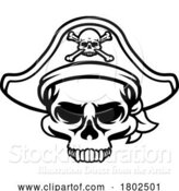 Vector Illustration of Pirate Hat Skull and Crossbones by AtStockIllustration