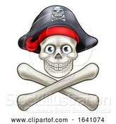 Vector Illustration of Pirate Skull and Crossbones by AtStockIllustration