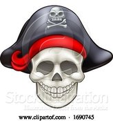 Vector Illustration of Pirate Skull by AtStockIllustration