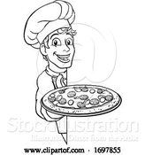 Vector Illustration of Pizza Chef by AtStockIllustration