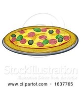 Vector Illustration of Pizza Food Illustration by AtStockIllustration
